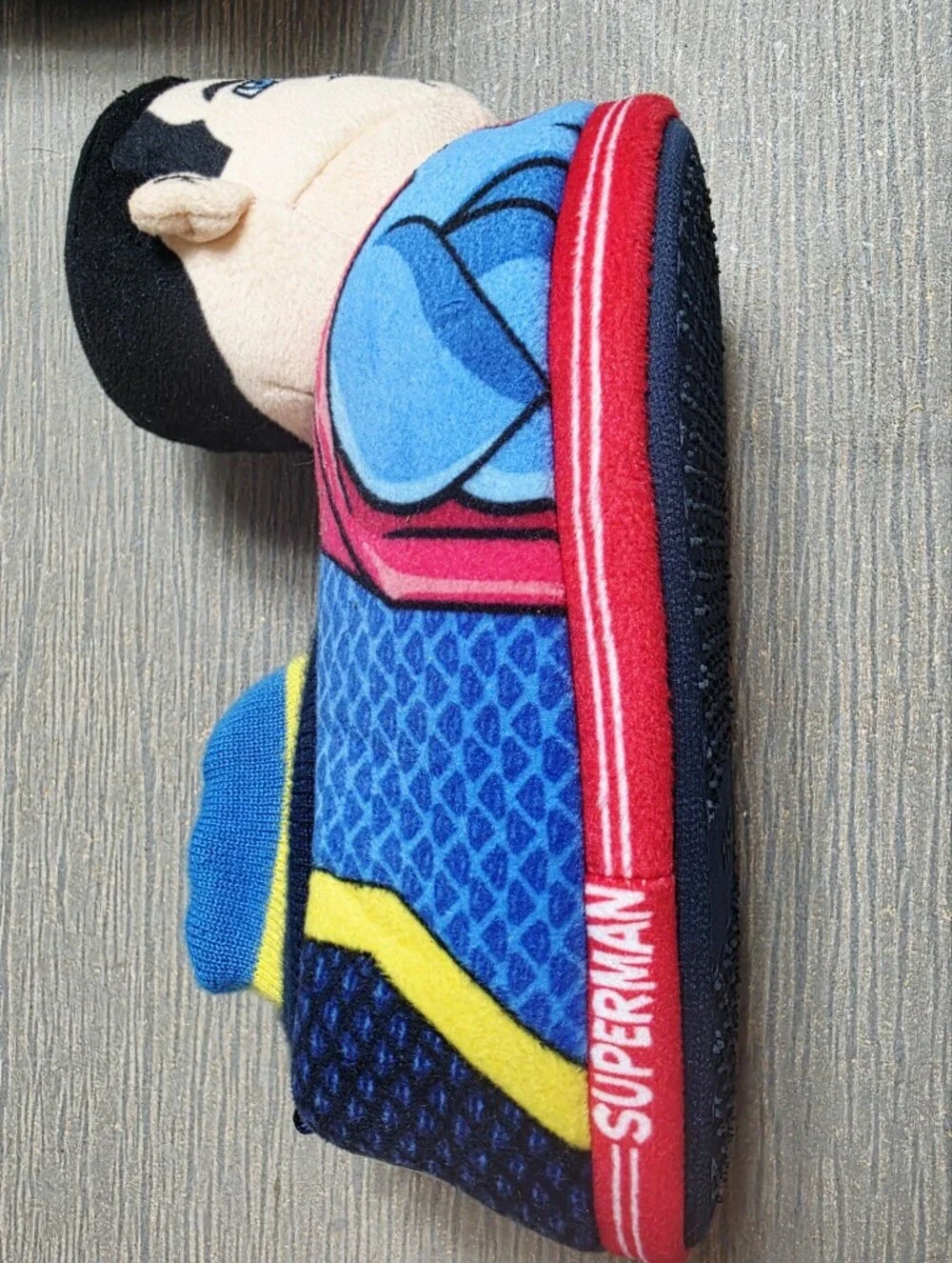 DC Comics Batman Superman Superhero Kid Boy Plush Slippers House Shoe Size 11-12